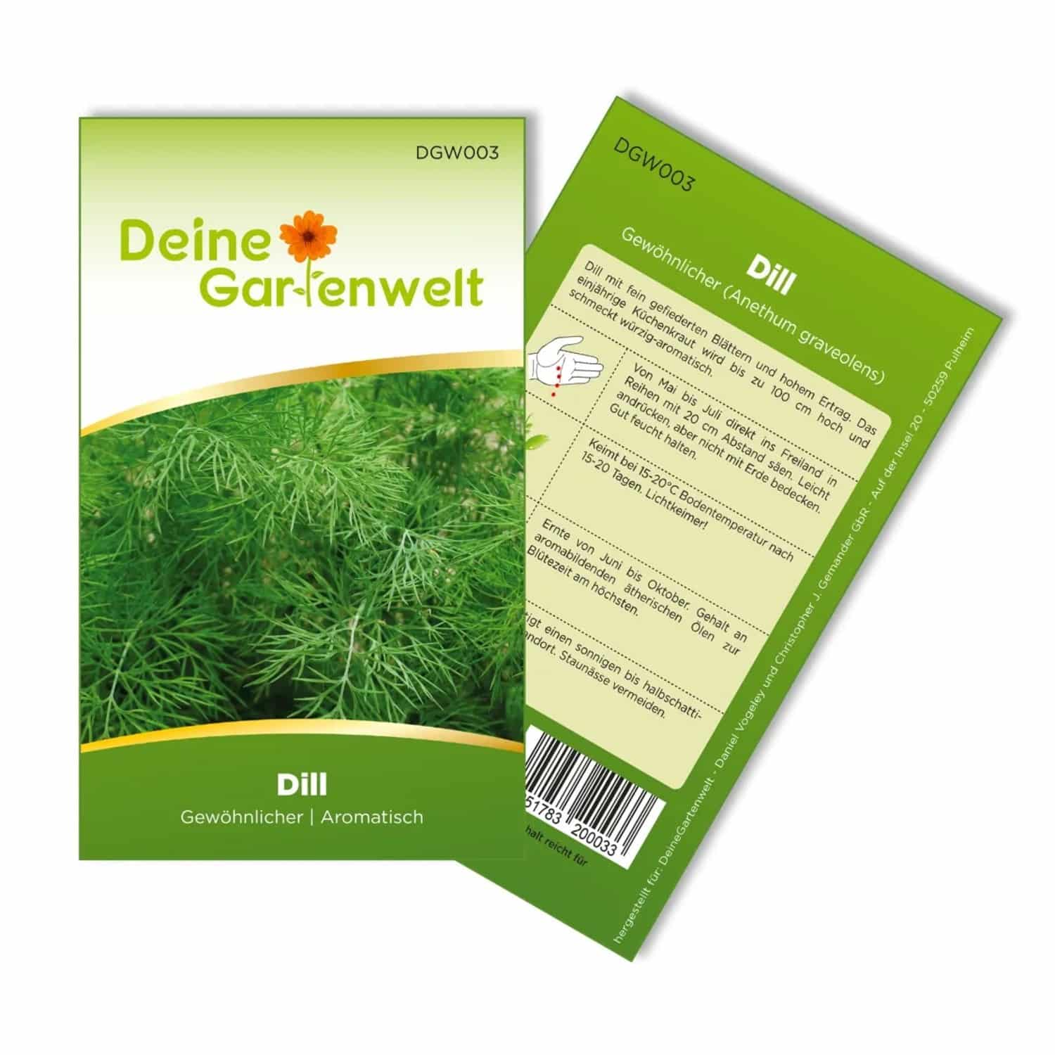 Deine Gartenwelt Dill Gewöhnlicher Samen