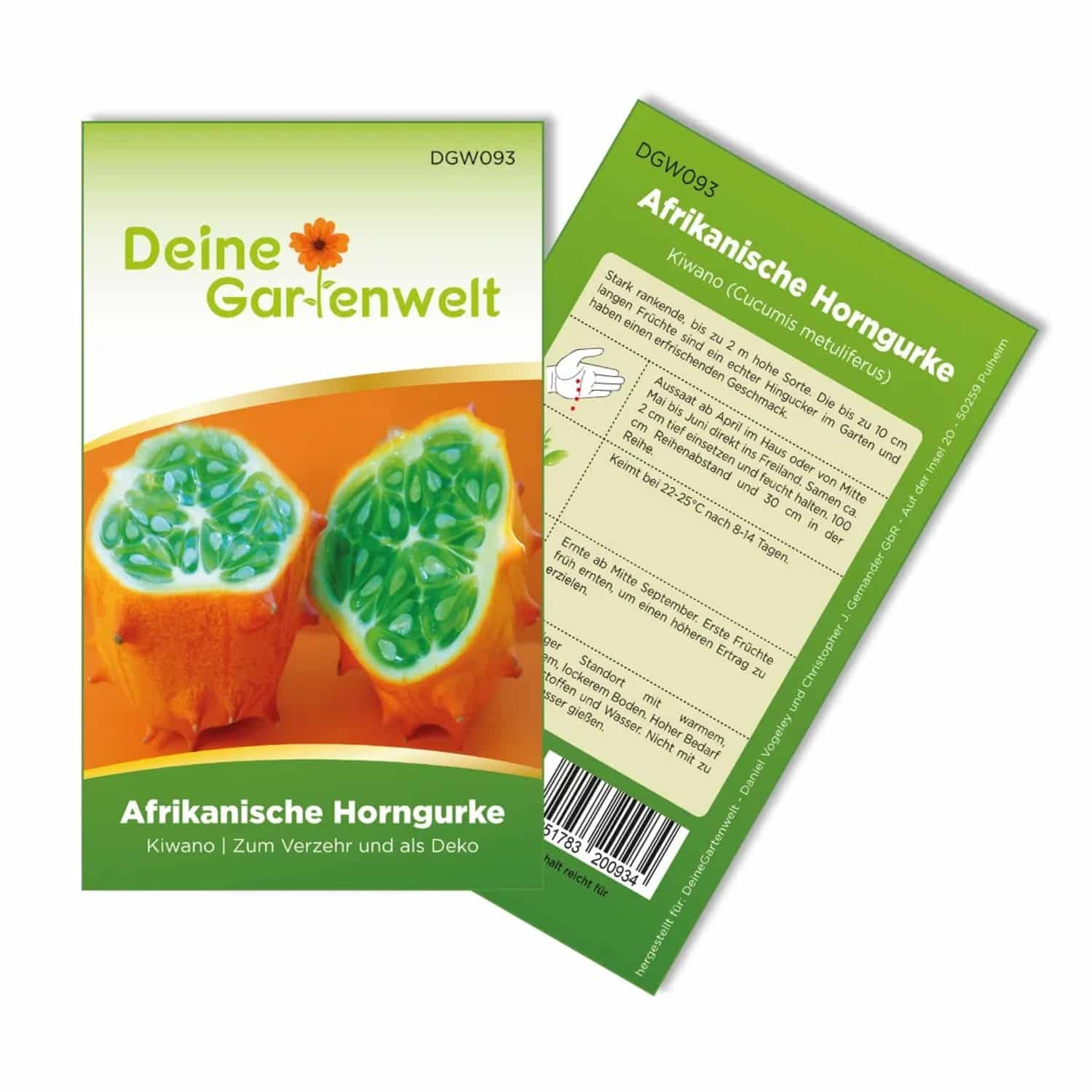 Deine Gartenwelt Horngurke Kiwano Samen