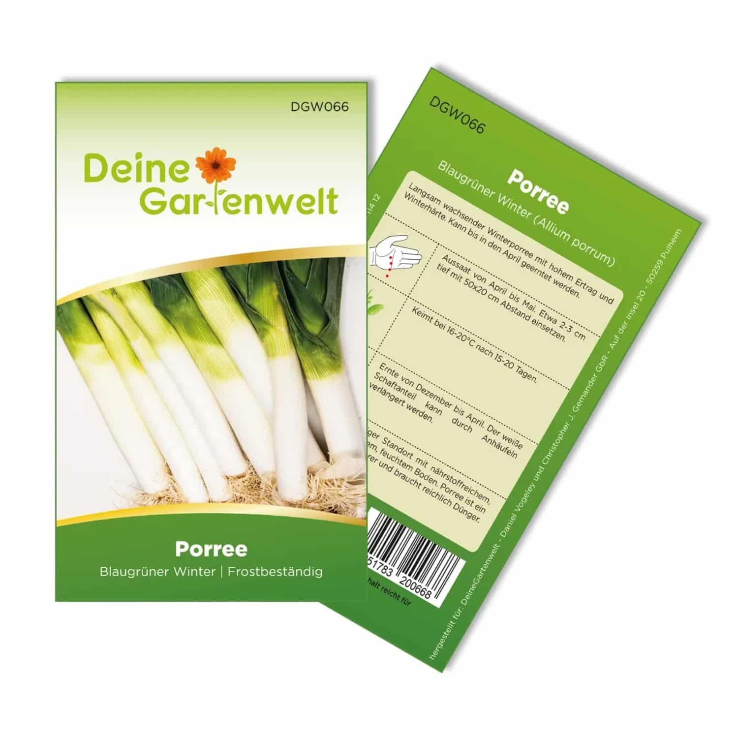 Deine Gartenwelt Porree Lauch Blaugrüner Winter Samen