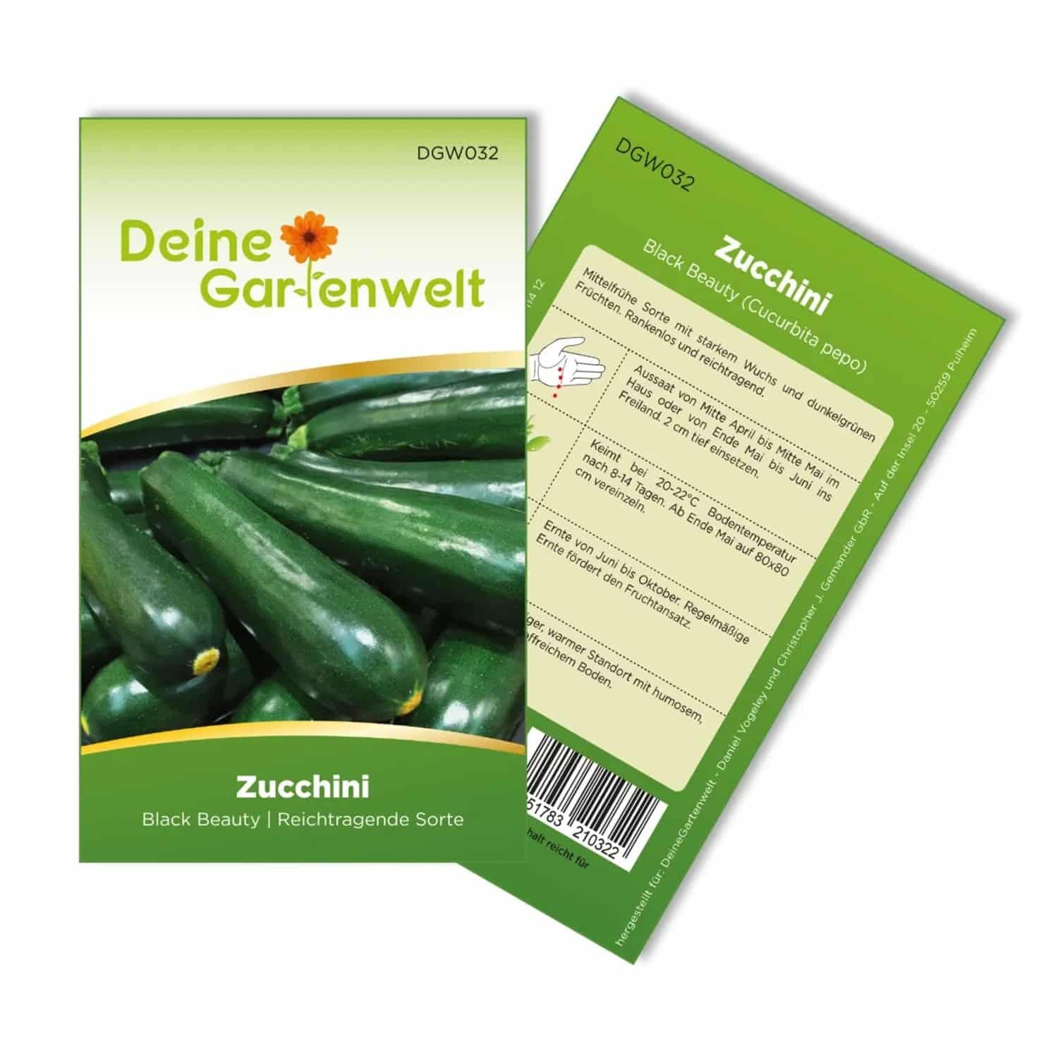 Deine Gartenwelt Zucchini Black Beauty Samen