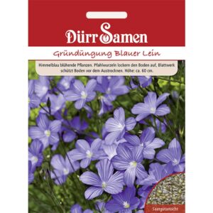 Dürr Samen Gründüngung Blauer Lein 60 G Saatgut