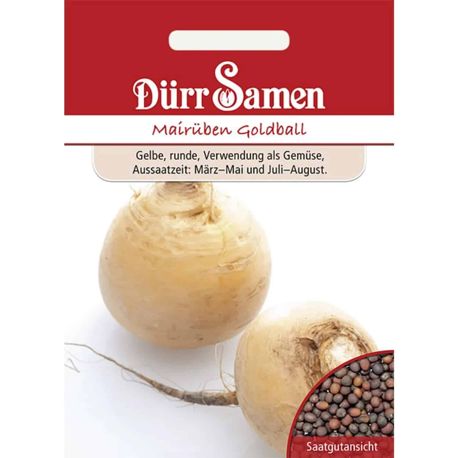 Dürr Samen Mairüben/Butterrüben Goldball Saatgut