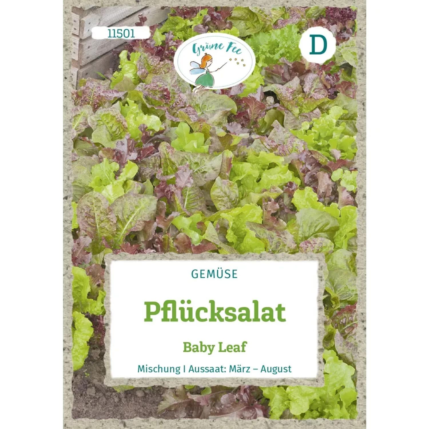 Grüne Fee Pflücksalat Baby Leaf Saatgut