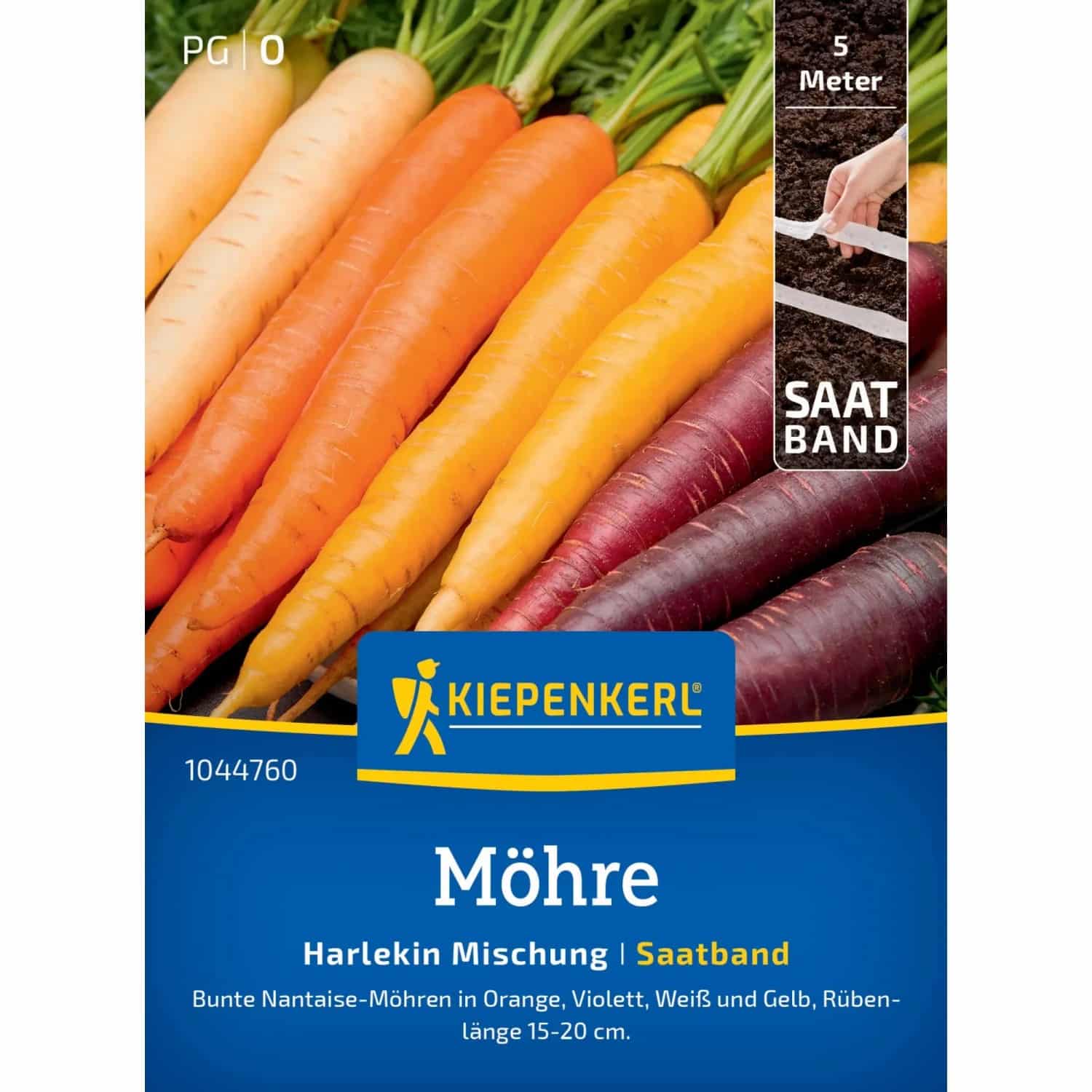 Kiepenkerl Möhre Harlequin Mix F1-Hybride Saatband