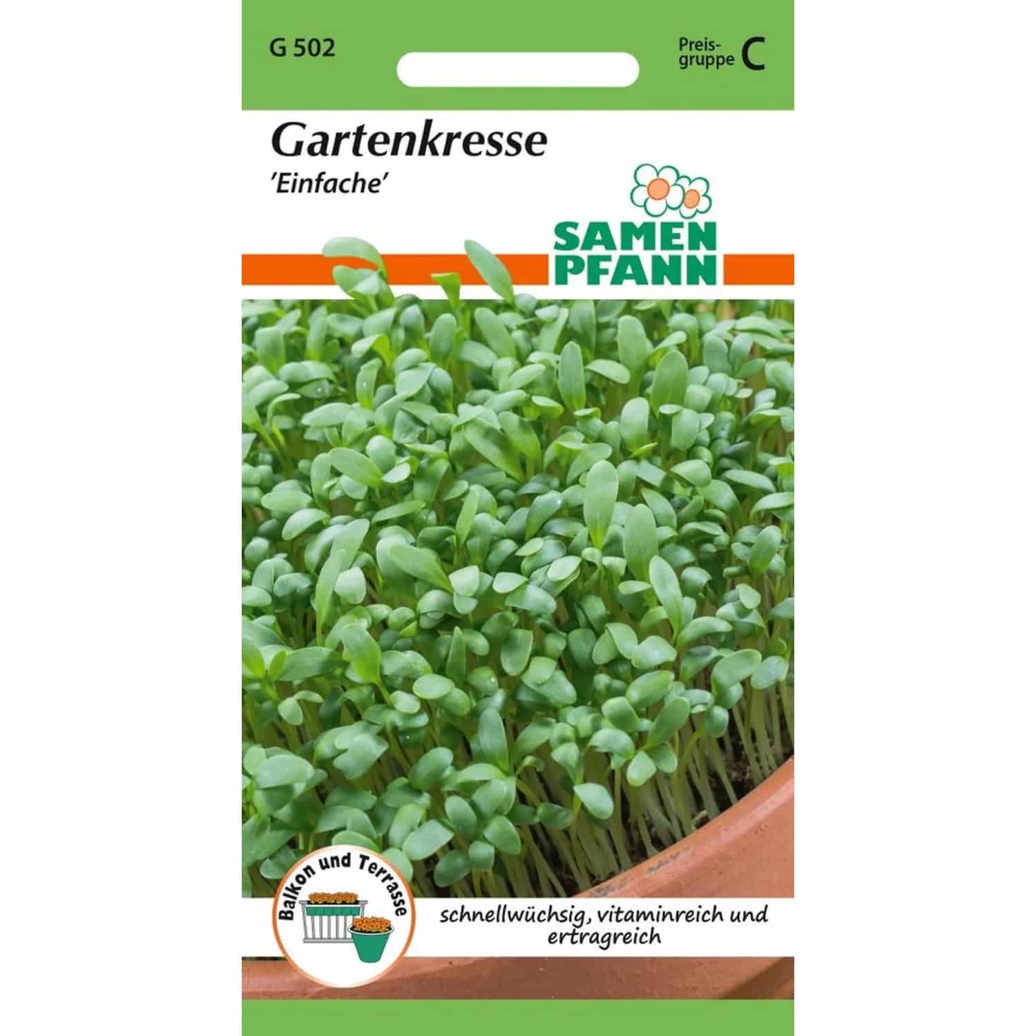 SAMEN PFANN Gartenkresse Kleinpackung