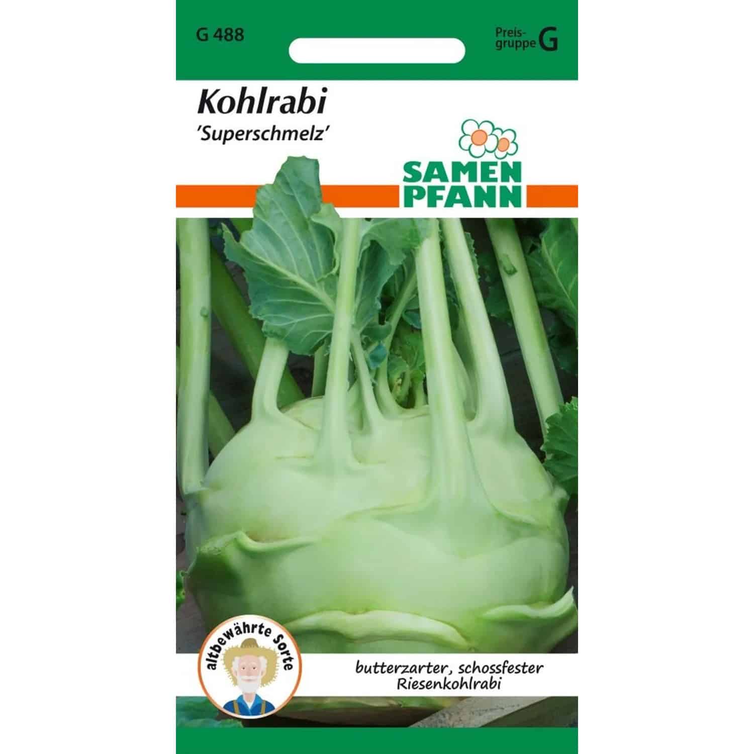 SAMEN PFANN Kohlrabi Superschmelz Riesenkohlrabi