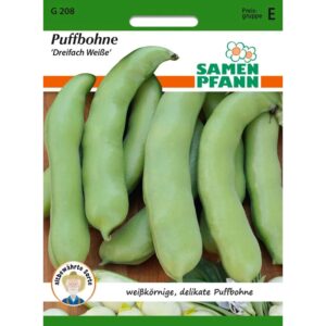 SAMEN PFANN Puffbohne Dreifach Weiß