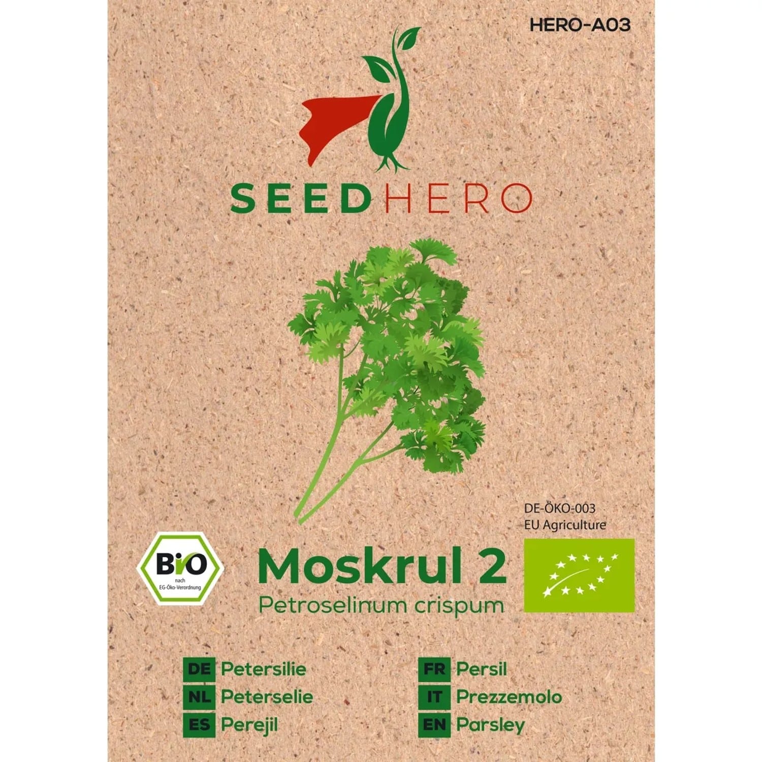 Seedhero BIO Petersilie Moss Curled 2 Samen
