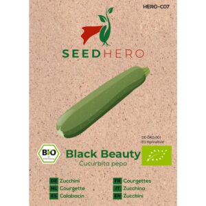 Seedhero BIO Zucchini Black Beauty Samen